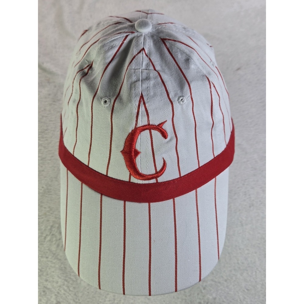 Cincinnati Reds Pinstripe Hat 1919 World Series Champions Strapback Baseball Cap